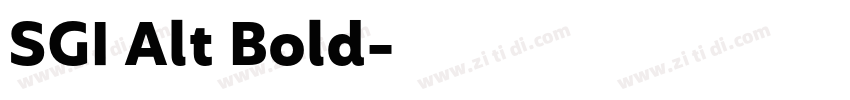 SGI Alt Bold字体转换